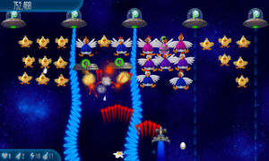 Chicken Invaders 5 Gameplay Screenshot